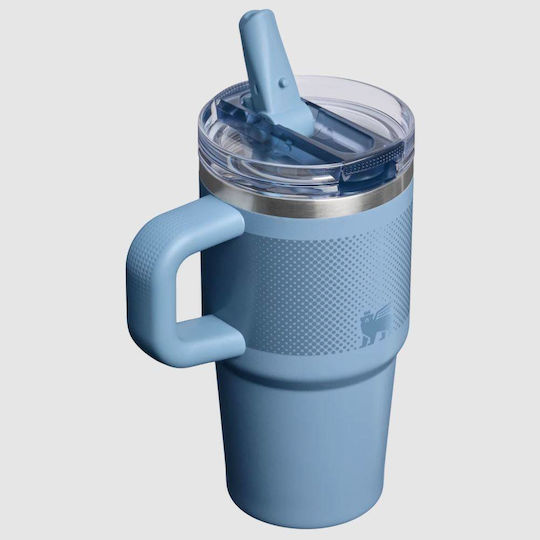 Stanley Protour Flip Handled Tumbler Θερμός Ανοξείδωτο BPA Free 591ml Indigo Fade με Καλαμάκι και Λαβή