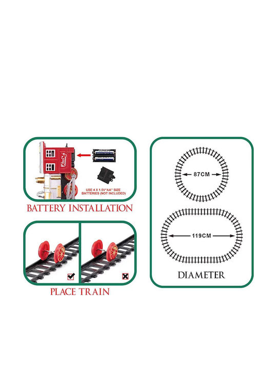 Iluminată De Crăciun Figurină 13buc Tren