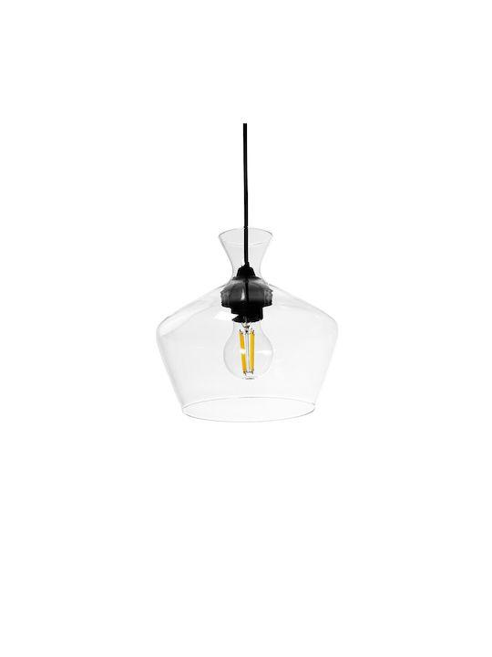 GloboStar Bohemia Висящо Осветително Тяло Прозрачен с Цокъл E27 22x22x22см.