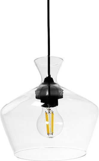 GloboStar Bohemia Κρεμαστό Φωτιστικό Διάφανο 22x22x22εκ.