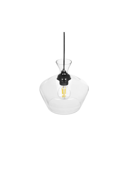GloboStar Bohemia Висящо Осветително Тяло Прозрачен с Цокъл E27 22x22x22см.