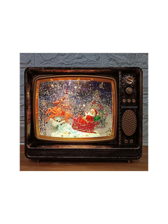Christmas Illuminated Decorative with Electric with Music 24.5x20x8.5cm. Santa Claus