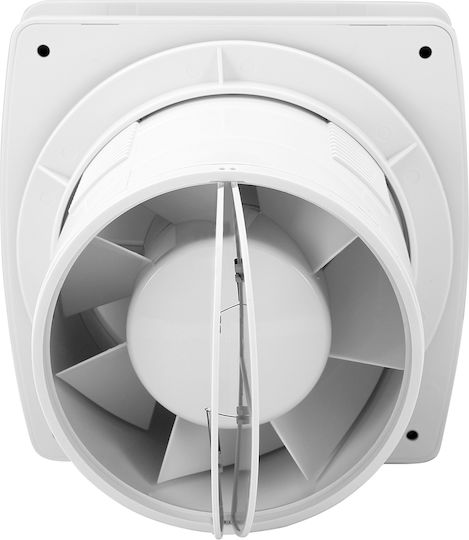 Commel De perete Ventilator de Baie 150mm Alb