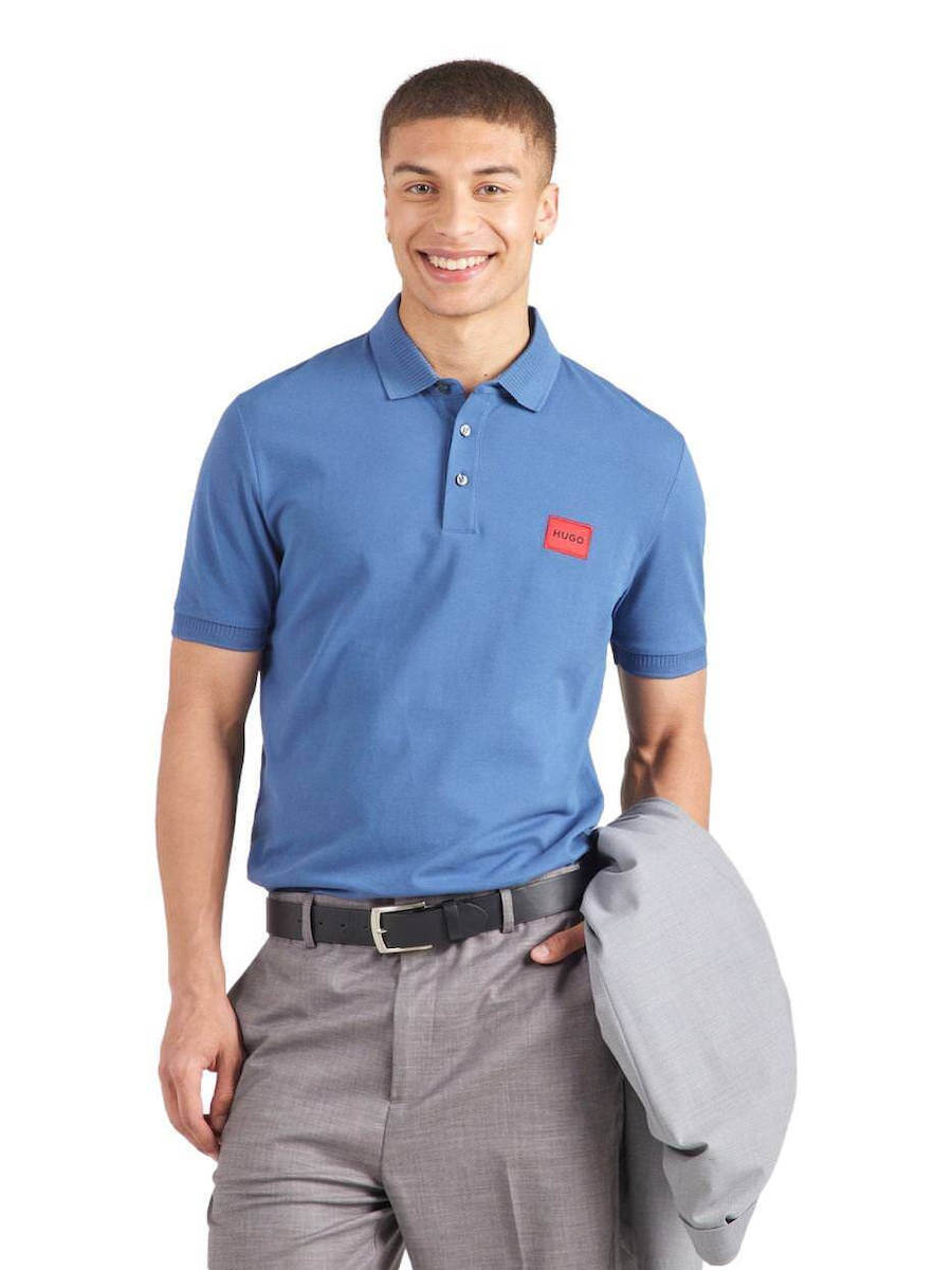 Camisas Hugo Boss Hombre HUGO Dero222, Camiseta De Los Hombres, Medium Blue427 Camisa Hugo Boss Hombre