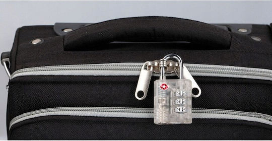 Dunlop Lock Ατσάλινο Λουκέτο Πέταλο Συνδυασμού με Πιστοποίηση TSA Λευκό