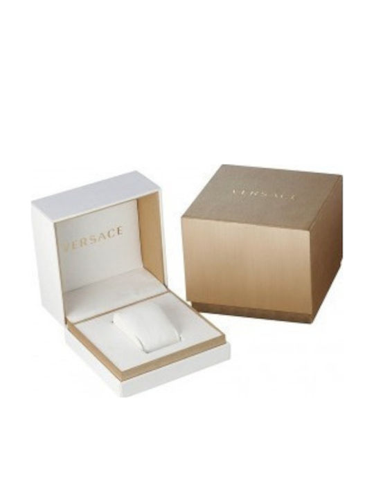Versace Greca Damen Uhr mit Rose Gold Metallarmband
