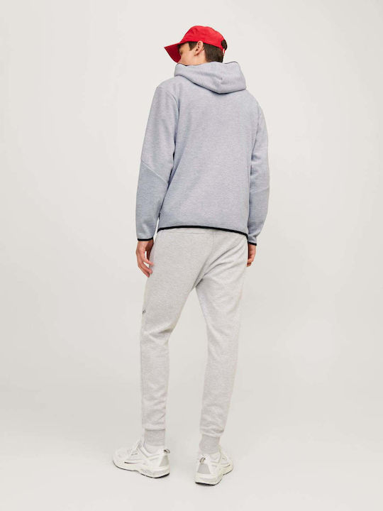Sweat Sweatshirt with Hood Light Grey Melange