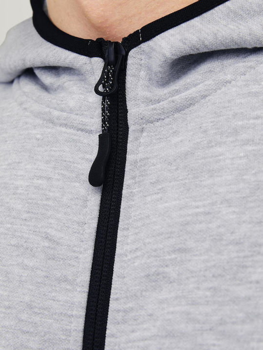 Sweat Sweatshirt with Hood Light Grey Melange