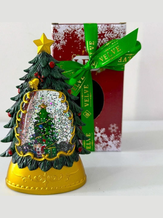 Christmas Snowball Illuminated with Trees 9x15cm