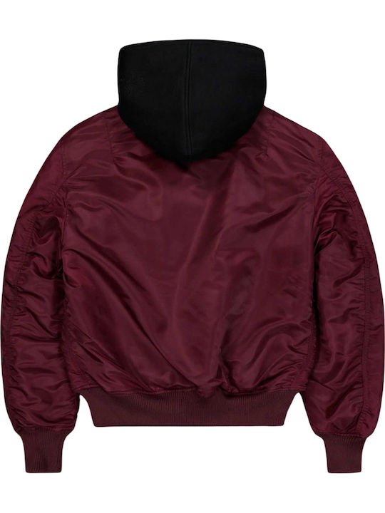 Μπουφάν Bomber Burgundy