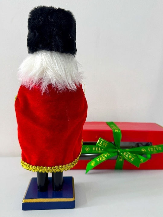 Velve Nutcracker de Crăciun Lemn Roșu