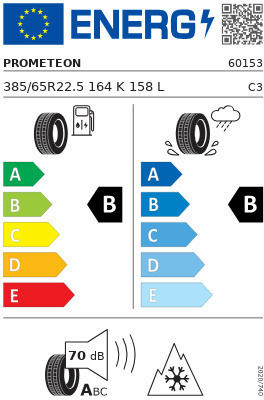 Prometeon 385/65R22.5 164K Summer Anvelopă Camion
