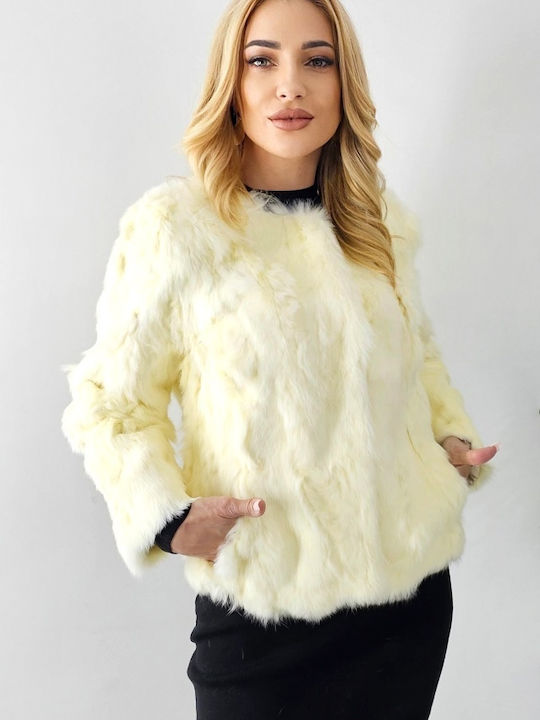 Дамска кожухарка Light Yellow