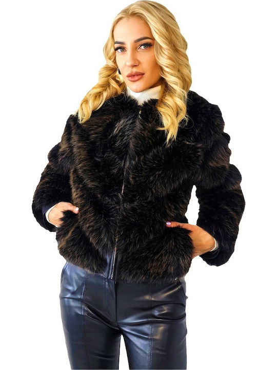 Frauen Pelz Brown