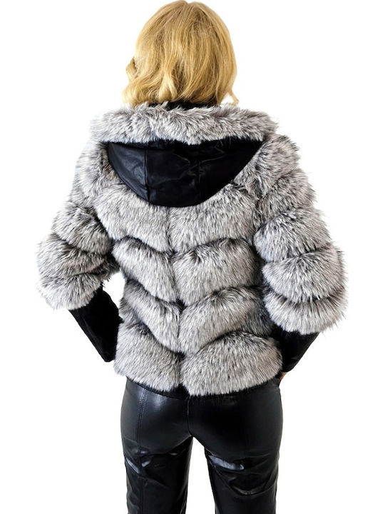 Κοντή Γυναικεία Γούνα White