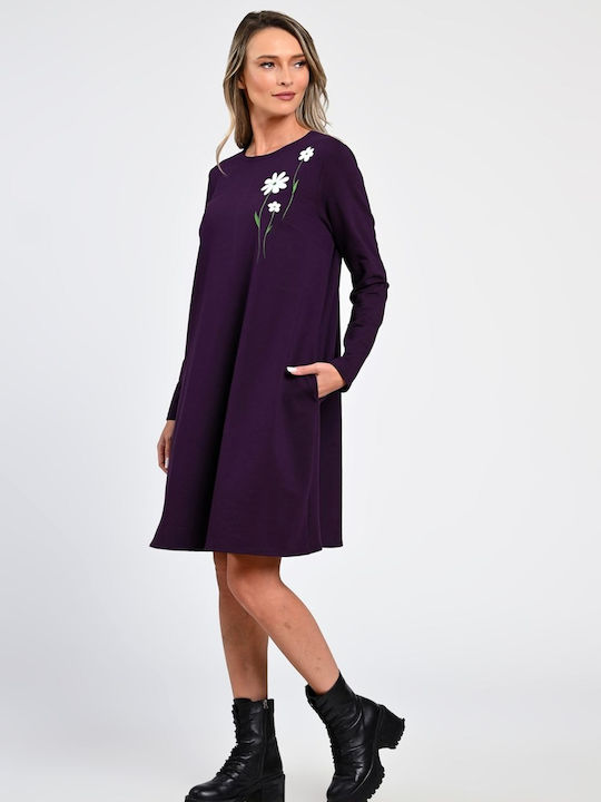 Midi Dress Purple