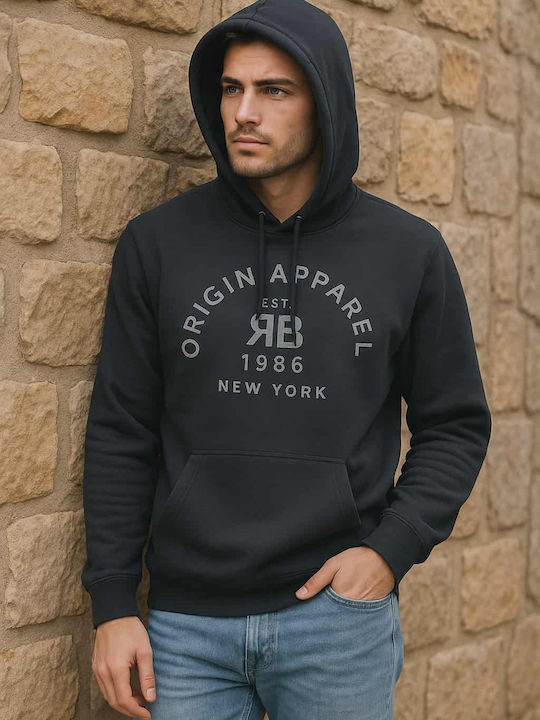 Sweatshirt with Hood Black