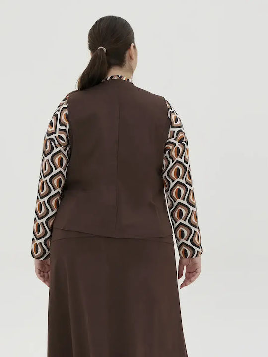 Women's Vest Brown