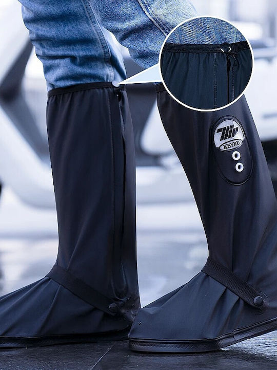 Kewig Sprint Waterproof Motorcycle Shoe Gaiters Blue Black