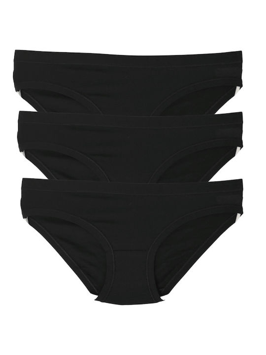 Γυναικεία Slip 3Pack Μαύρο