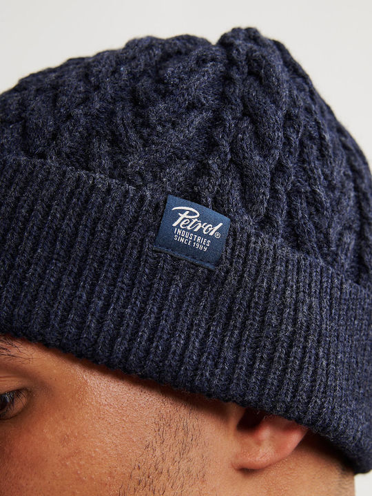 Beanie Männer Beanie Gestrickt in Blau Farbe