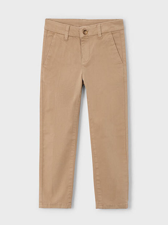 Mayoral Παιδικό Παντελόνι Chino Καφέ Basic