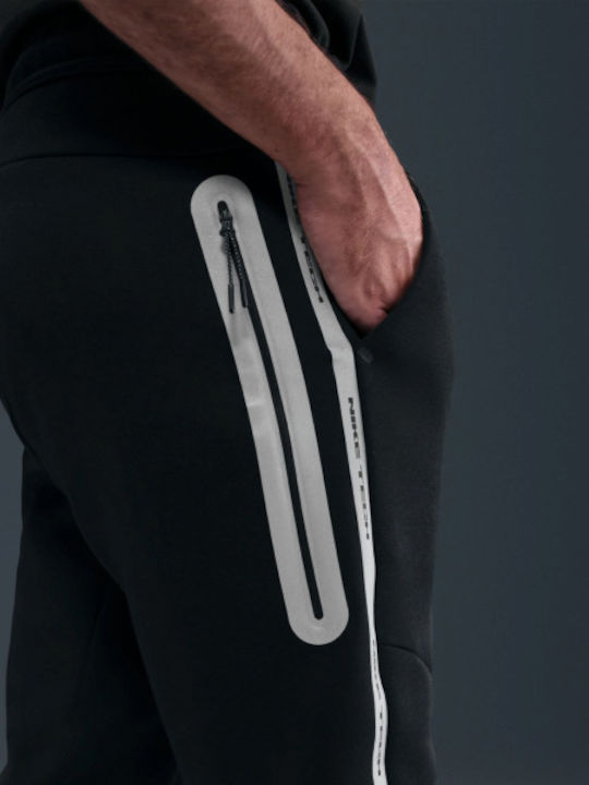 Tech Fleece Black Sweatpants With Elastic