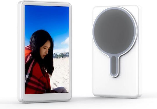 Snapsoul Magnetic Screen Selfie Mobile Bluetooth Zoom Rk-x40l White