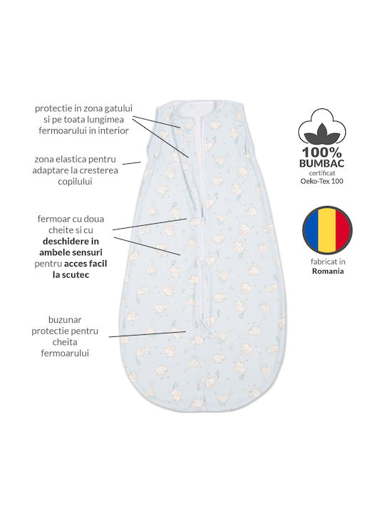 Kidizi Vara Sac de dormit 0.5 tog Albastru