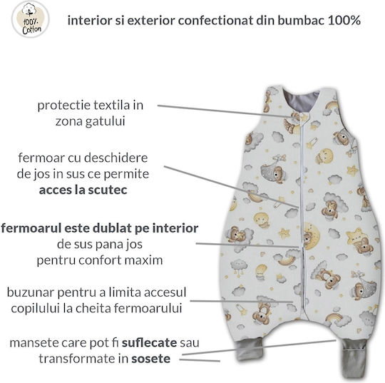 Kidizi Sommer Schlafsack 0.5 Tog Rot