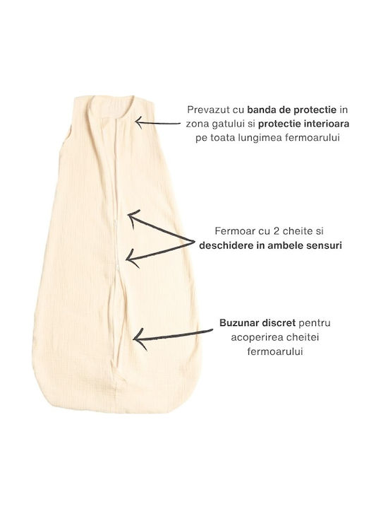 Kidizi Vara Sac de dormit 0.3 tog Ivory
