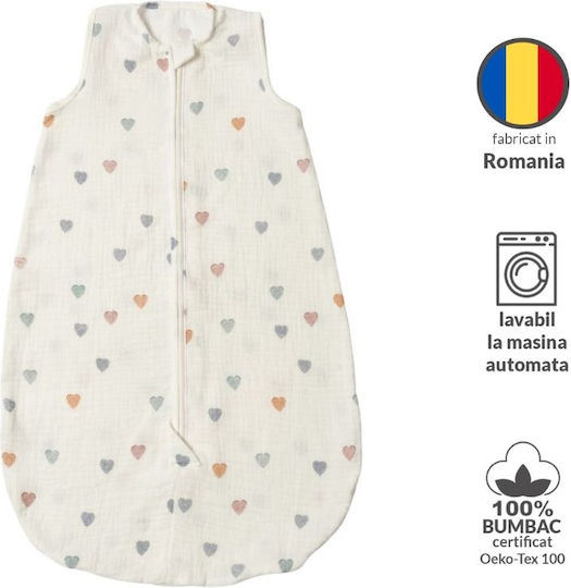 Kidizi Sac De Dormit Pentru Bebeluşi De Vară Hearts Kidizi Sac De Dormit Pentru Bebeluşi De Vară Hearts