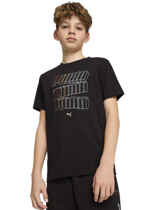 Παιδικό T-shirt Black Logo