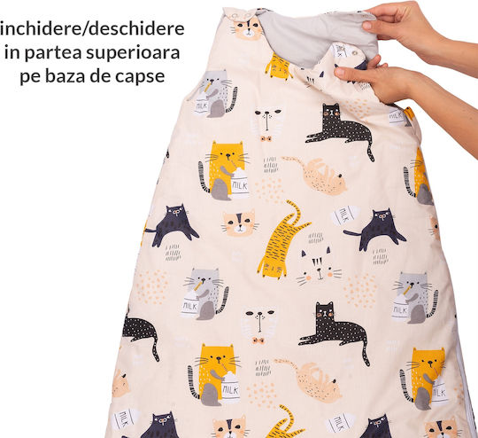 Kidizi De primăvară Sac de dormit 1 tog Kitten Love
