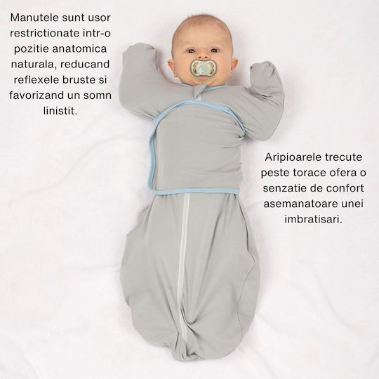 Kidizi Sommer Schlafsack 0.5 Tog Gray