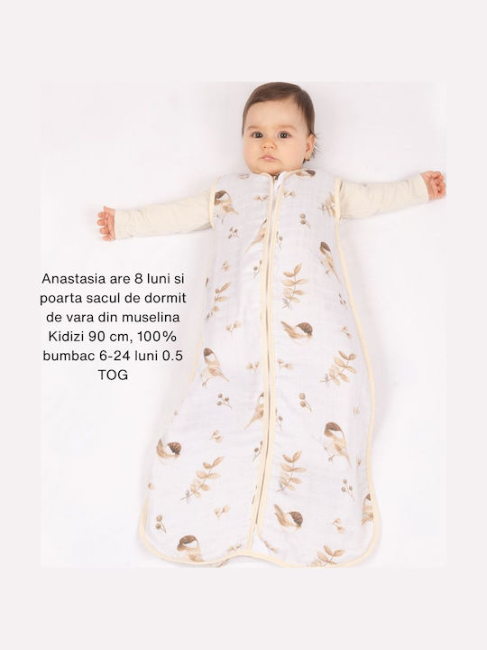 Kidizi Vara Sac de dormit 0.5 tog Alb
