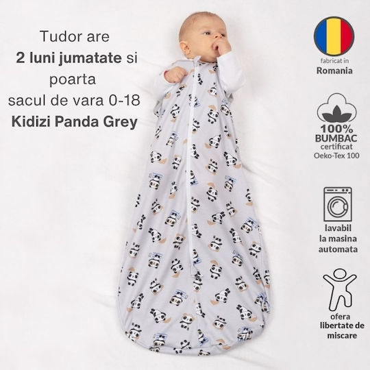 Kidizi Καλοκαιρινός Υπνόσακος 0.5 tog Grey