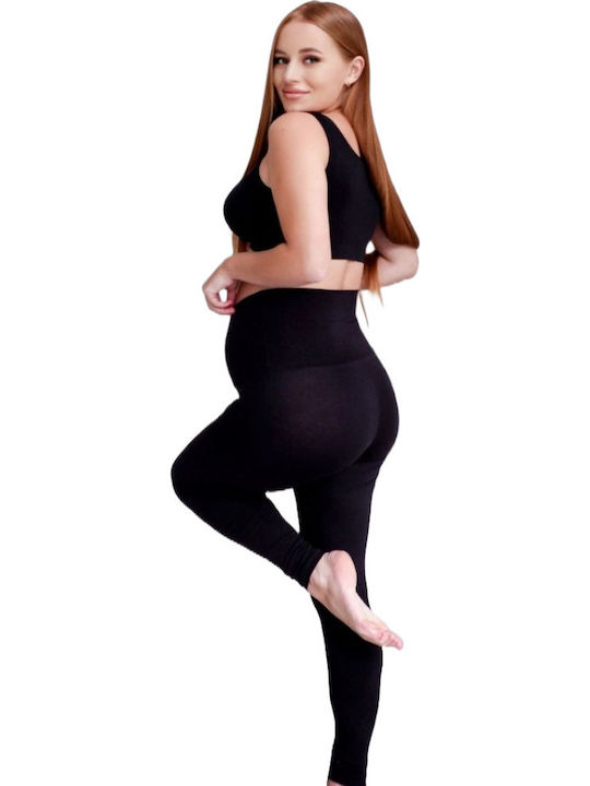 Maternity Cotton Leggings Black