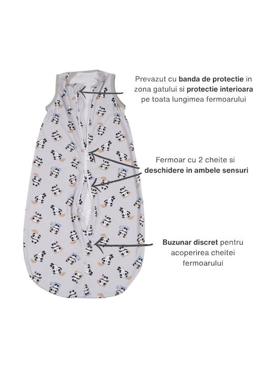 Kidizi Summer Sleeping Bag 0.5 Tog Gray