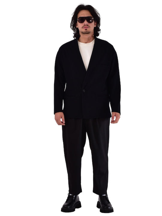 Men's Winter Suit Jacket Black