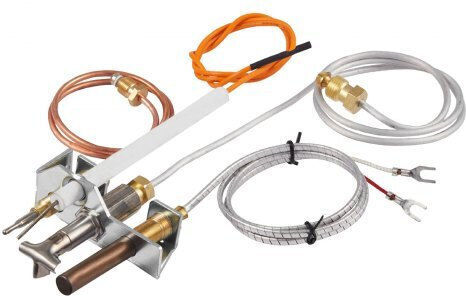 Vevor Gas Pilot Assembly Oe 4021-732 25660 Fireplace Gas Pilot Assembly Natural Gas Ignition Replacement Pilot Tube Thermocouple Thermopile Wires Compatible Heatilator Models