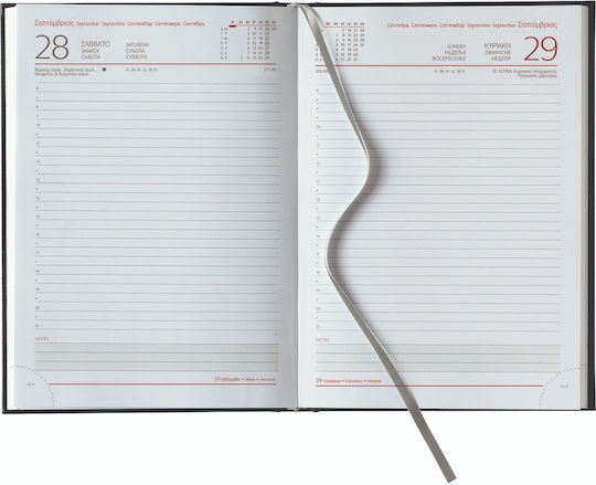 Tägliches Tagebuch 2026 11*16,5cm Sidney Classic Rote S