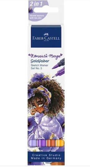 Faber-Castell Маркери за Рисуване 0.6мм Romantic Manga No. 3 4бр