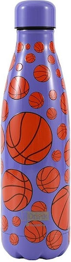 I-Total Μπουκάλι Θερμός Ανοξείδωτο 500ml Μωβ