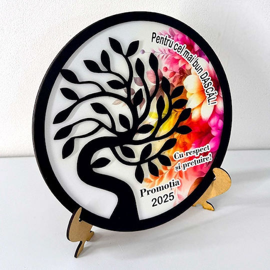 Wooden Decoration Teacher Message " Best Teacher" 24 Cm