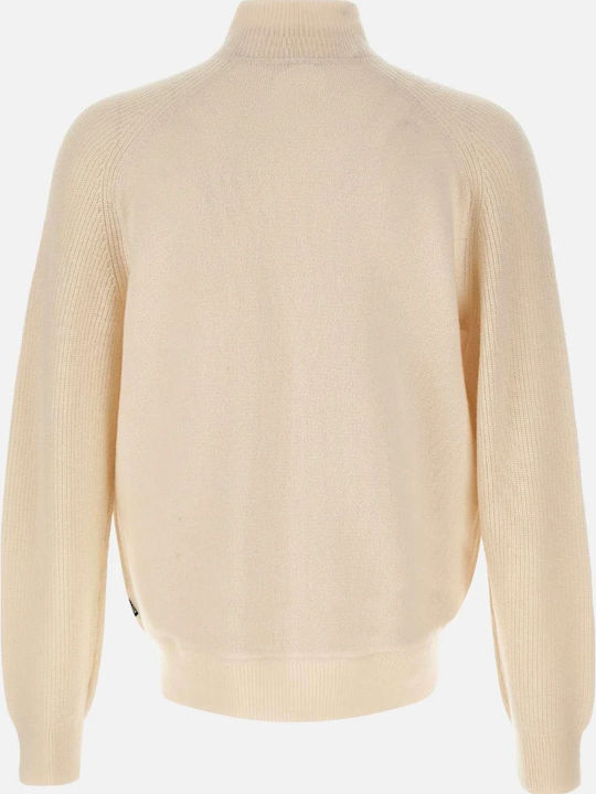 Men's Knitted Cardigan White