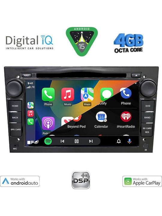 Digital IQ Автомобилна Аудио Система (Блутут/USB/AUX/WiFi/GPS/Apple-Carplay/Android-Auto) с Тъчскрийн 7"