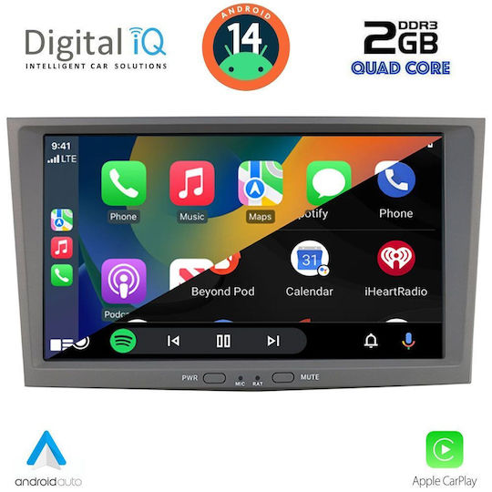Digital IQ Ηχοσύστημα Αυτοκινήτου για Opel Corsa / Meriva / Tigra / Vectra 2003-2014 (Bluetooth/USB/AUX/WiFi/GPS/Apple-Carplay/Android-Auto) με Οθόνη Αφής 8"