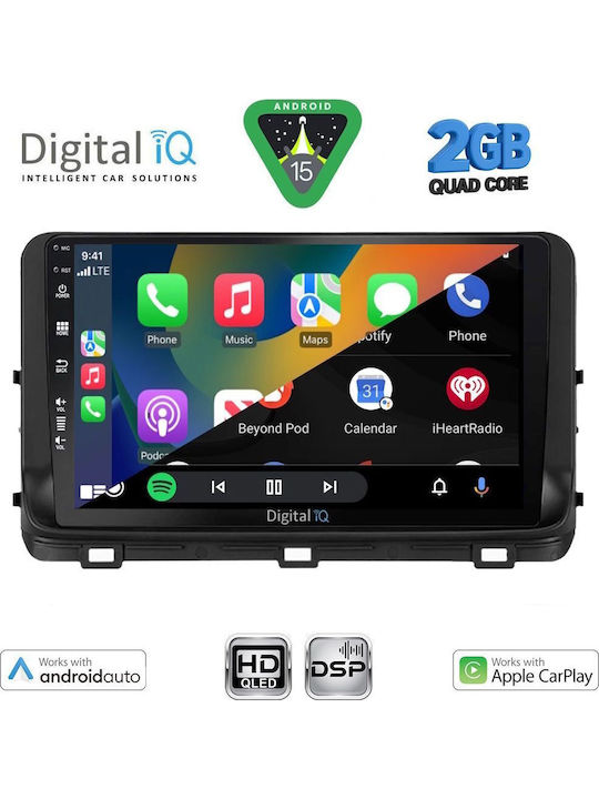 Digital IQ Car Audio System for Kia Ceed / XCeed 2018-2022 (Bluetooth/USB/AUX/WiFi/GPS/Apple-Carplay/Android-Auto) with Touch Screen 10"