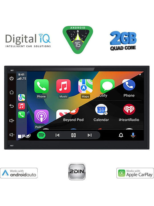 Digital IQ Ηχοσύστημα Αυτοκινήτου 2003-2008 (Bluetooth/USB/AUX/WiFi/GPS/Apple-Carplay/Android-Auto) με Οθόνη Αφής 6.5"